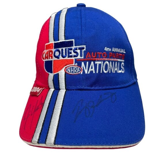 Powerade Hat Cap Adults Strap Back Red White Blue Drag Racing Carquest N… - Picture 2 of 8